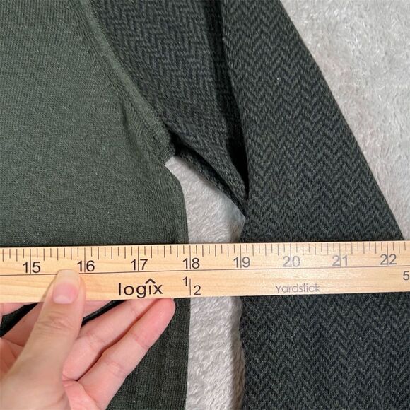 Ted Baker London Men's Pullover Sweater Size 2 Green Crew Neck Classic Preppy - Picture 8 of 10